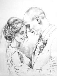 maried couple drawing